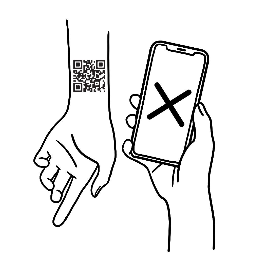 Can I create a scannable tattoo (ie. barcodes, soundwaves, QR Codes ...